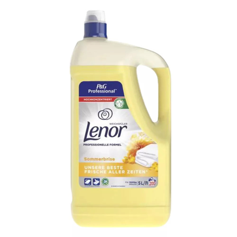 Lenor Professional Öblítő – Nyári Szellő Illat, 5L – Friss és Puha Ruhákért