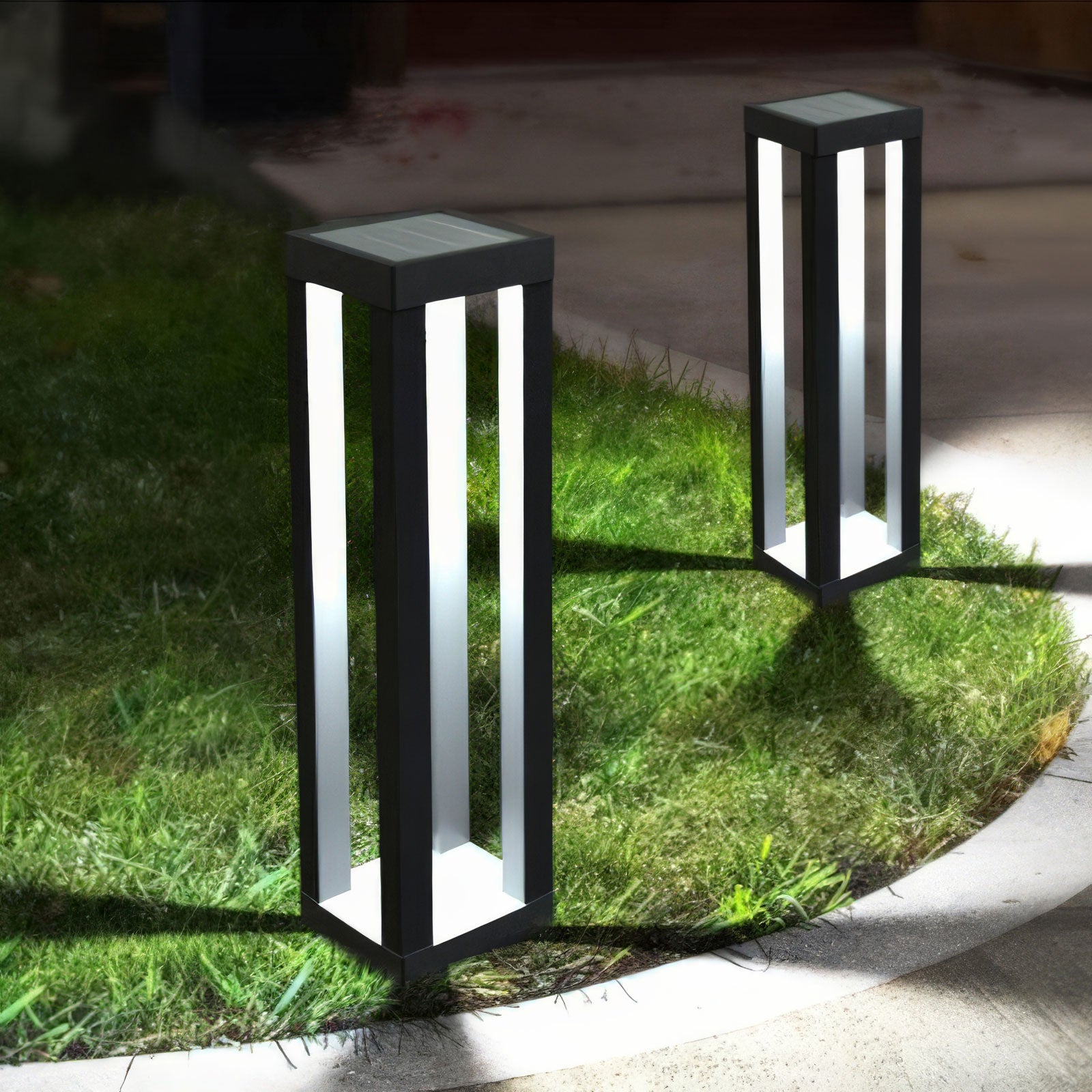 Solar LED Kerti Oszloplámpa 10,5 x 10,5 x 46 cm
