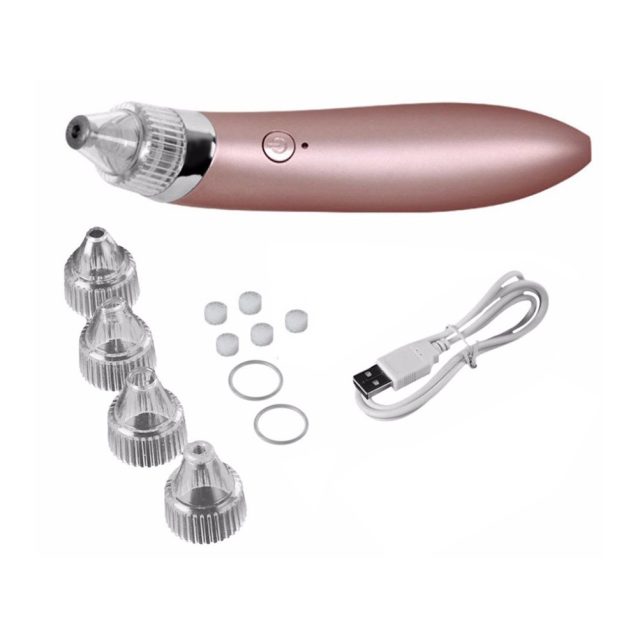 Bőrfeszesítő, mitesszer eltávolító eszköz 4 különböző fejjel