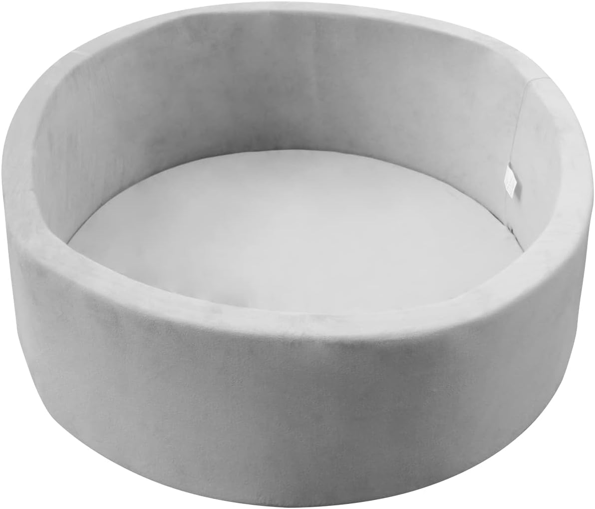 Száraz labdamedence gyerekeknek – biztonságos készségfejlesztő játék, szürke