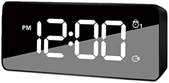 Bluetooth-os digitális ébresztőóra - fekete
