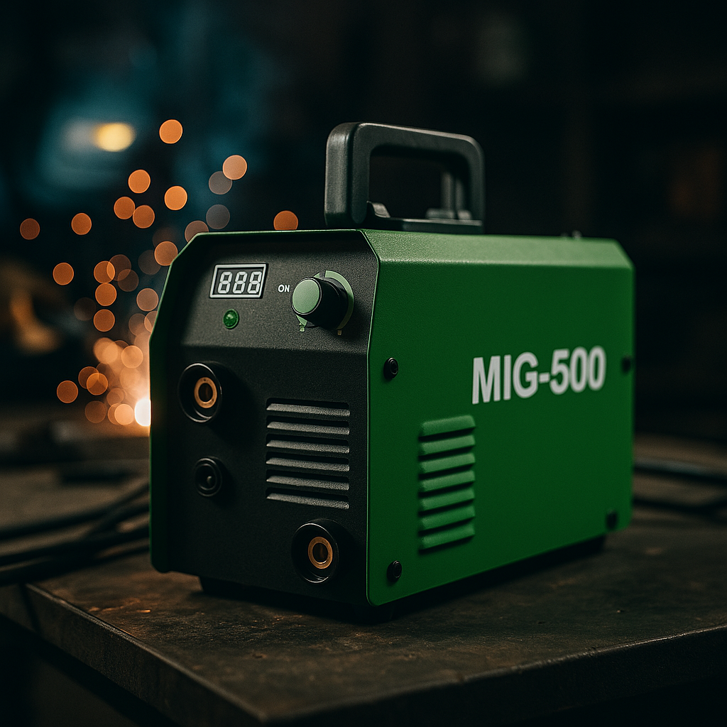 MIG-500 IGBT inverteres MIG/MAG hegesztőgép – 230 V, hordozható, digitális kijelzővel