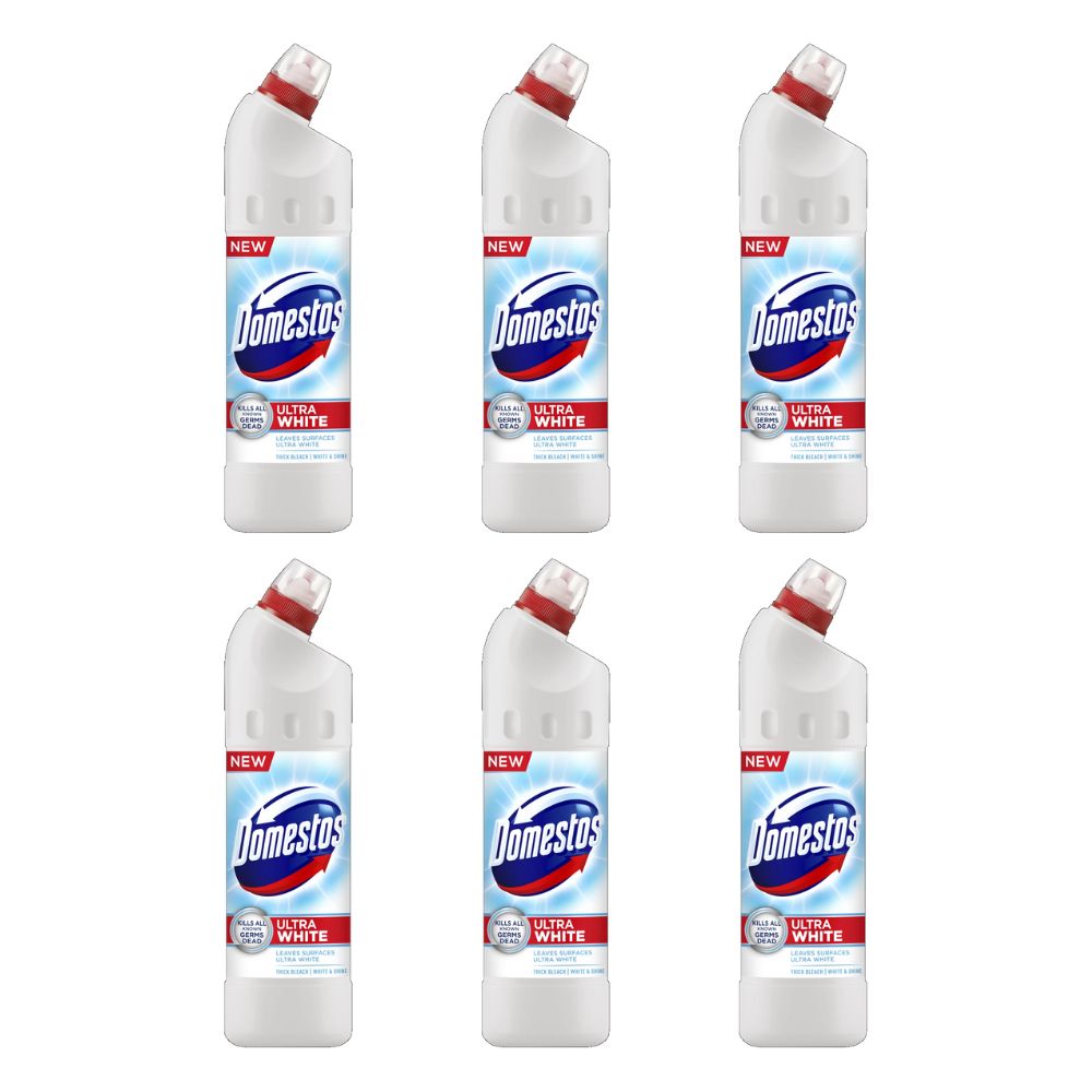 6db Domestos Fertőtlenítő 24H Plus White Shine 6x750 ml