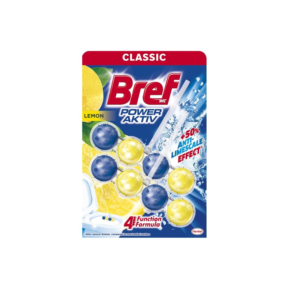 Bref Power Aktív WC Tisztító Lemon 2x50g