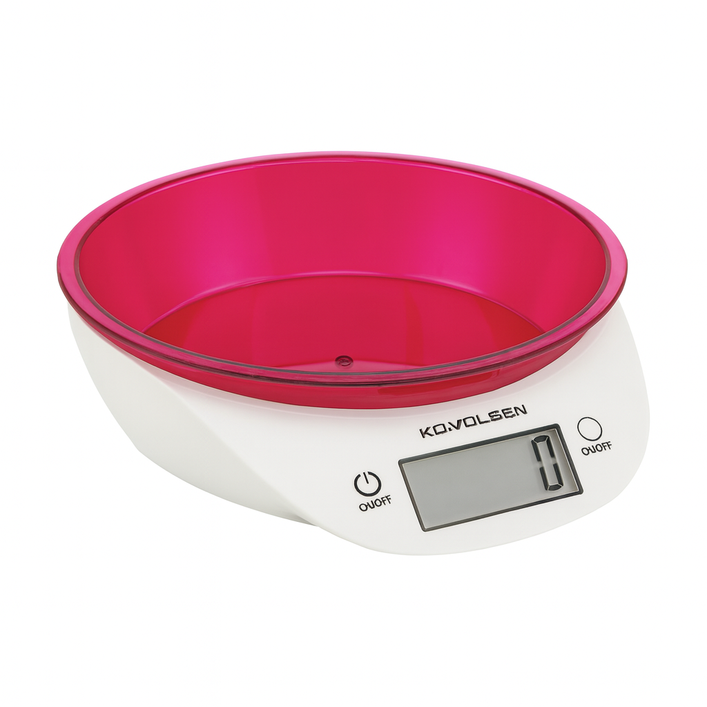 Elektronikus Konyhai Mérleg Tálas Kivitelben – 5 kg-ig, 1 g pontosság