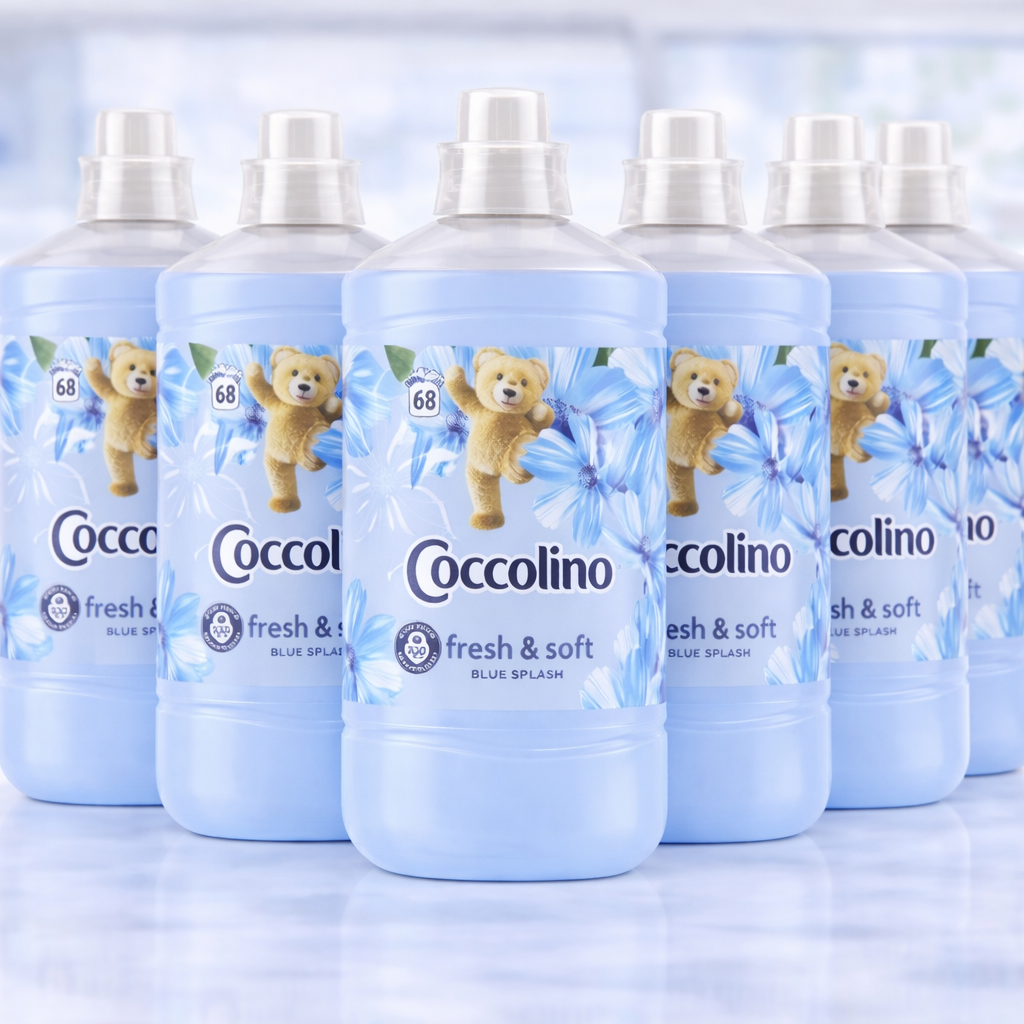 Coccolino Fresh & Soft Blue Splash Öblítő Csomag – 6 db, Extra Friss Illattal