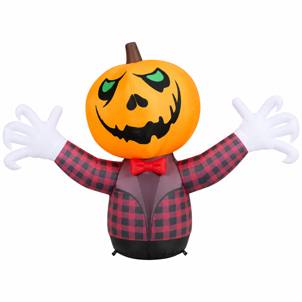Felfújható Halloween tökfejű madárijesztő dekoráció – 200 × 140 cm