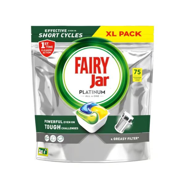 Fairy Jar Platinum Plus Mosogatógép Kapszula 75 db