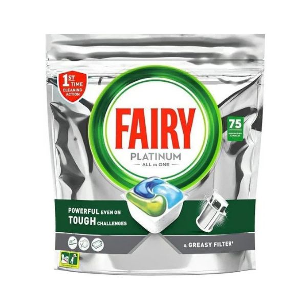 Fairy Jar Platinum Plus Mosogatógép Kapszula 75 db white