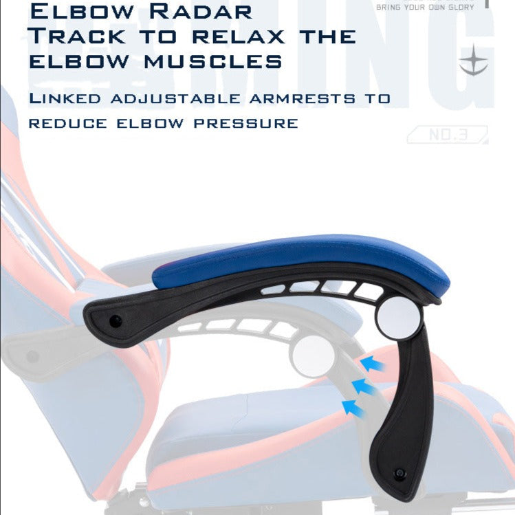 Ergonomikus irodai Gamer szék állítható háttámla, fejtámla és deréktámasz piros-fekete