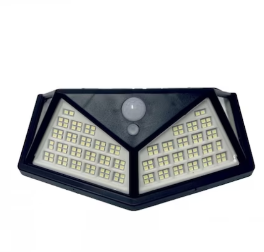 Solar fali lámpa mozgásérzékelővel 100 LED