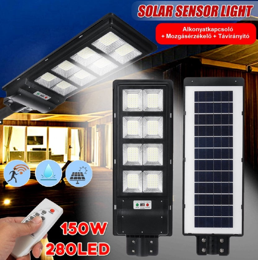 Worth Air Napelemes Utcai Lámpa Távirányítóval 1000W IP65