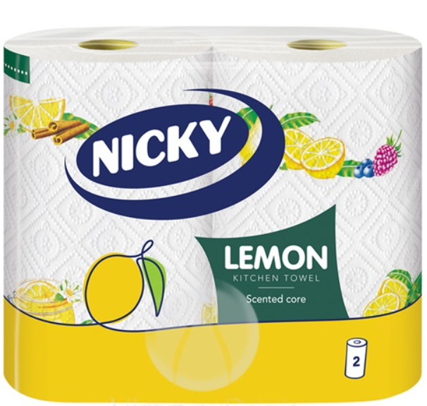 Nicky Lemon Illatosított Konyhai Papírtörlő – 2 tekercses csomag