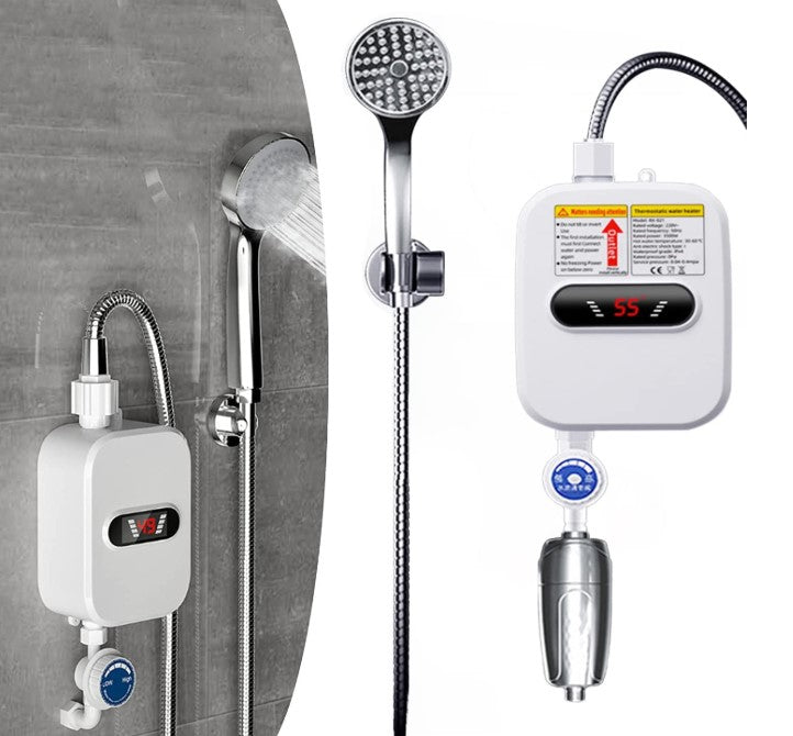 Azonnali elektromos zuhanymelegítő – digitális hőfok, 3500W