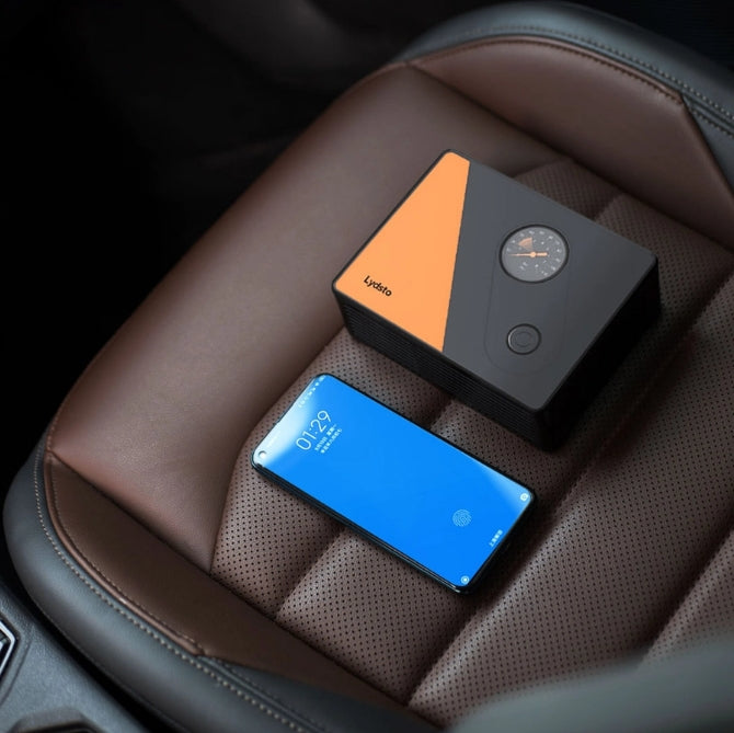 Lydsto Portable Car Tire Inflator 12V Autós kompresszor, 3,5 méter hosszú tápkábelel