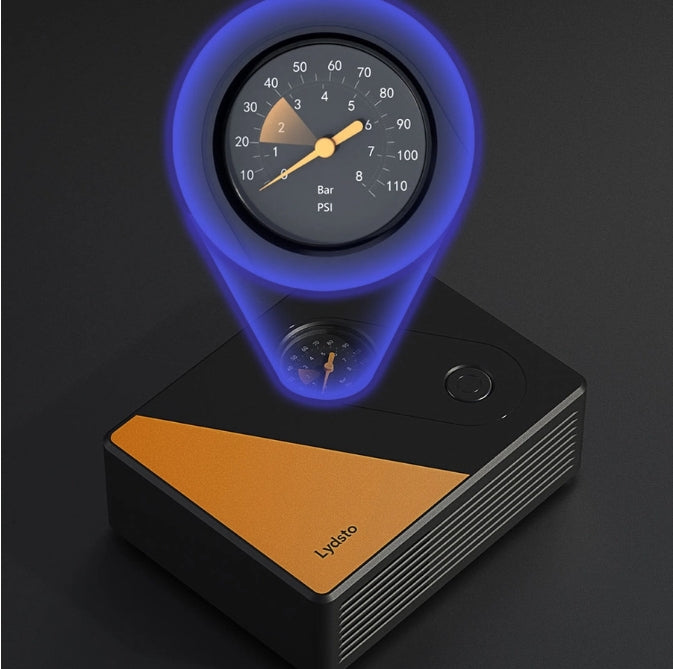 Lydsto Portable Car Tire Inflator 12V Autós kompresszor, 3,5 méter hosszú tápkábelel