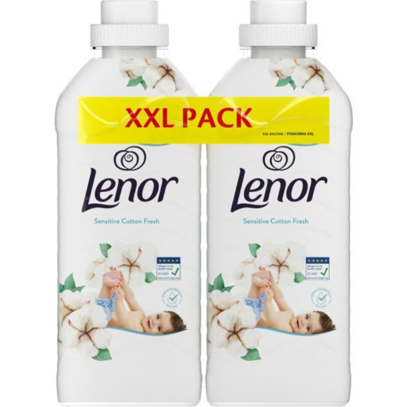 LENOR Öblítő Sensitive Cotton Fresh XXL PACK 1850ml, 74 mosás