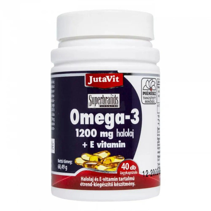 JutaVit Omega-3 Halolaj 1200mg 40 db lágykapszula