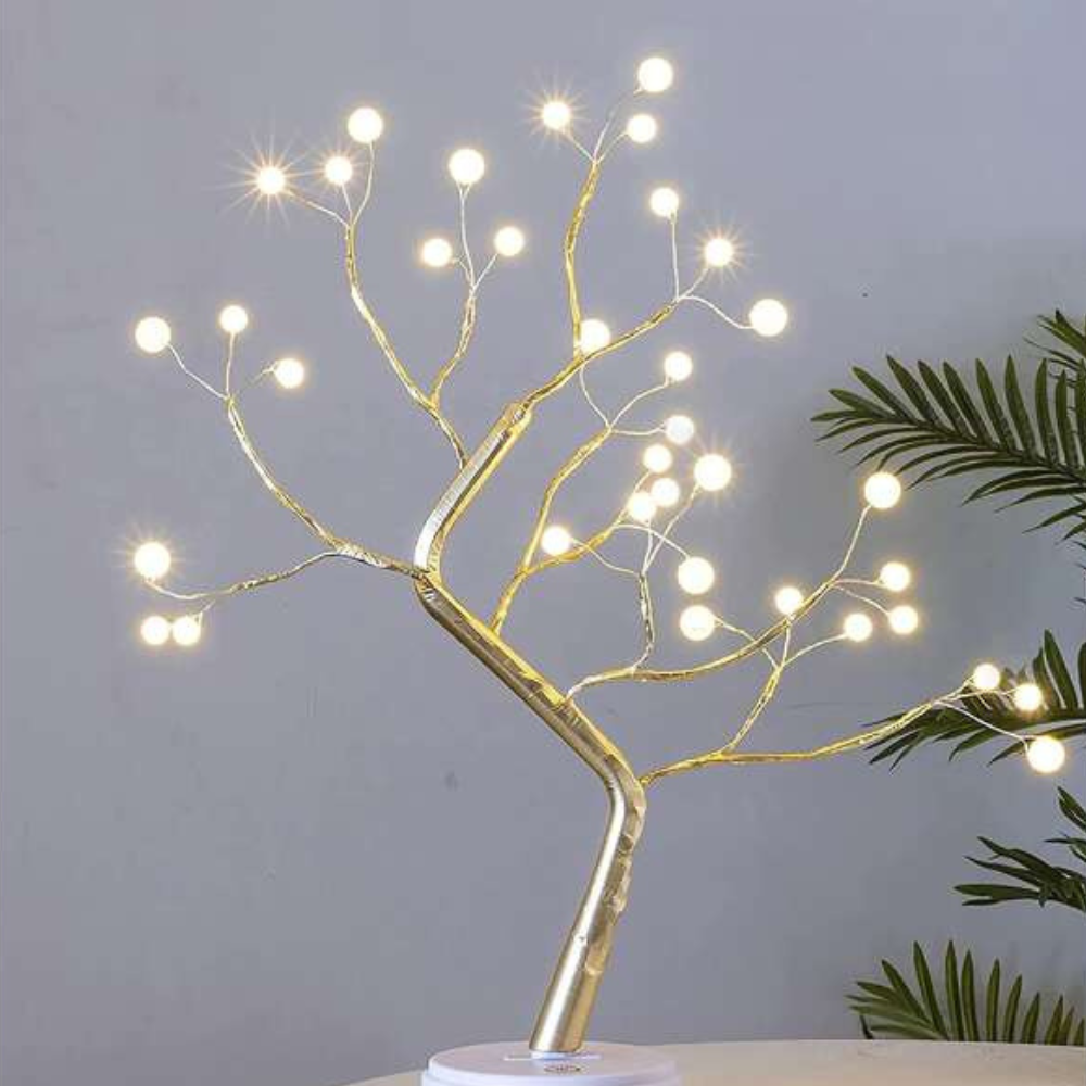 Karácsonyi bonsai LED dekorációs asztaldísz