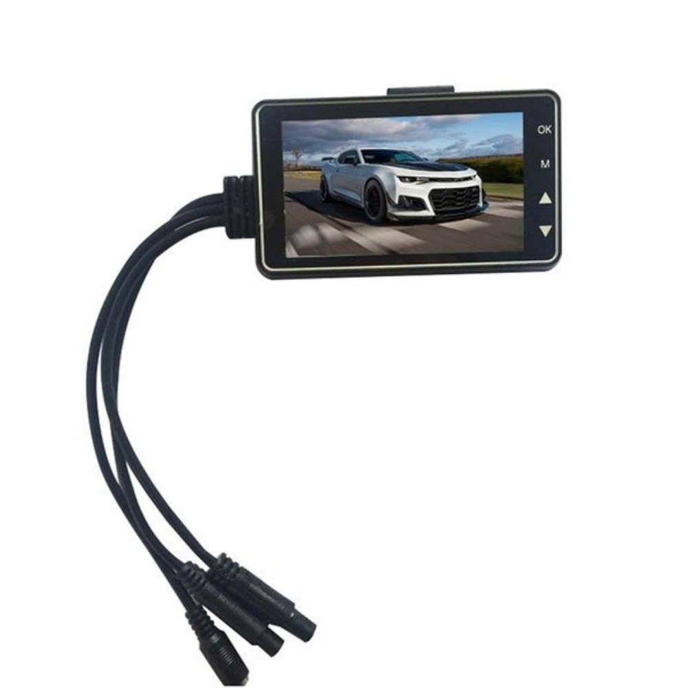 2 kamerás fedélzeti, motoros kamera