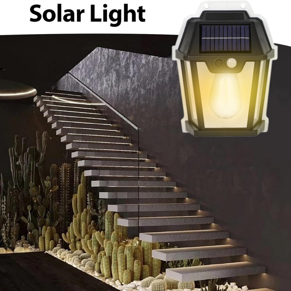 Solar 18W kültéri napelemes kültéri lámpa IP65 vízálló veranda lámpa