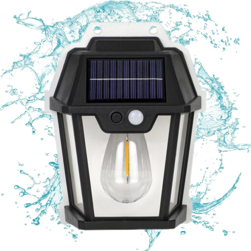 Solar 18W kültéri napelemes kültéri lámpa IP65 vízálló veranda lámpa