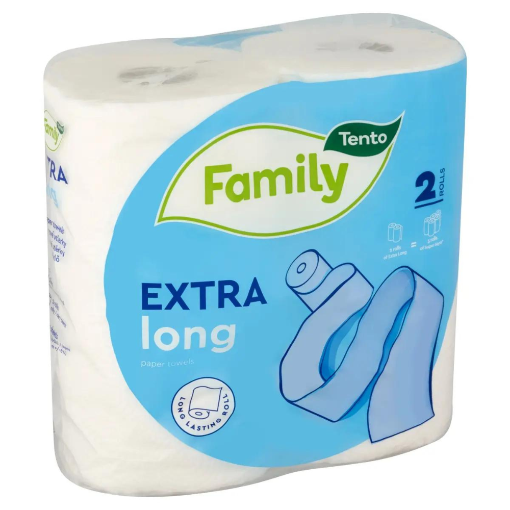 Tento Extra Long háztartási papírtörlő 2 tekercs