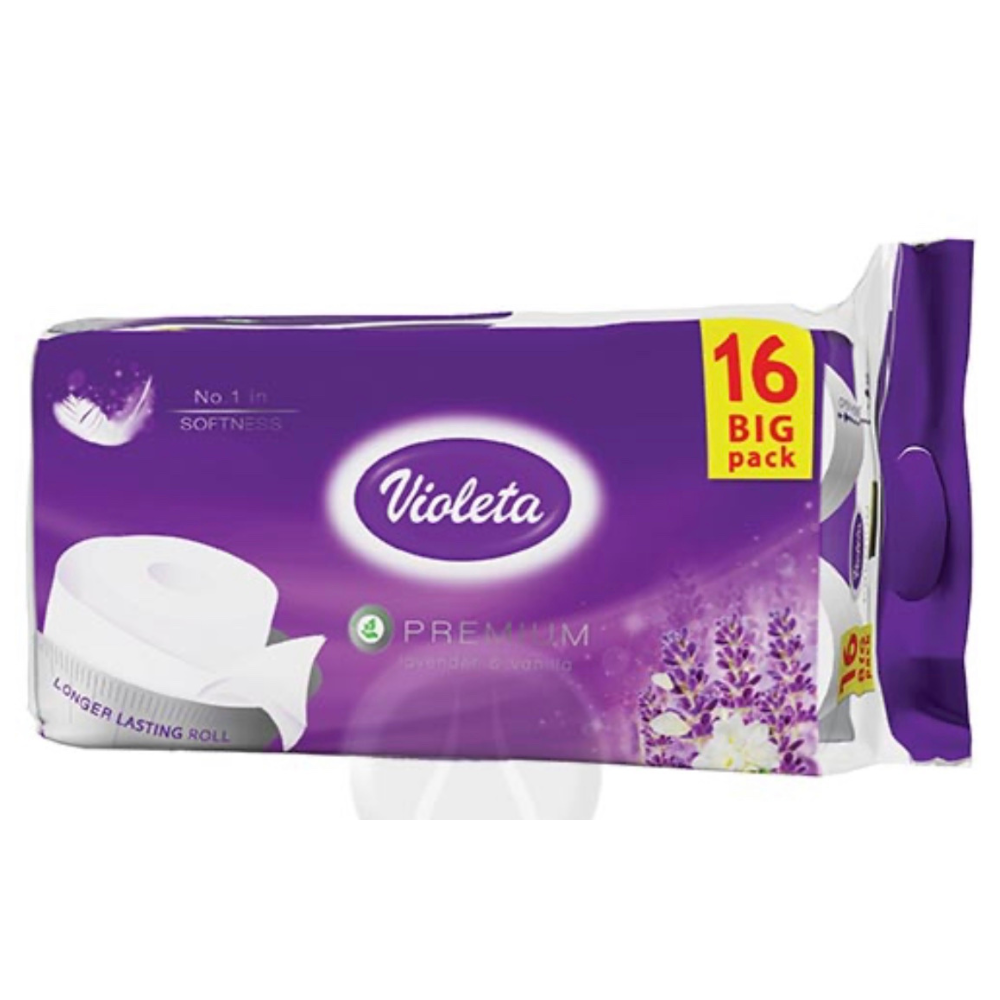 Violeta Levendula toalettpapír 3 rétegű 16 tekercs