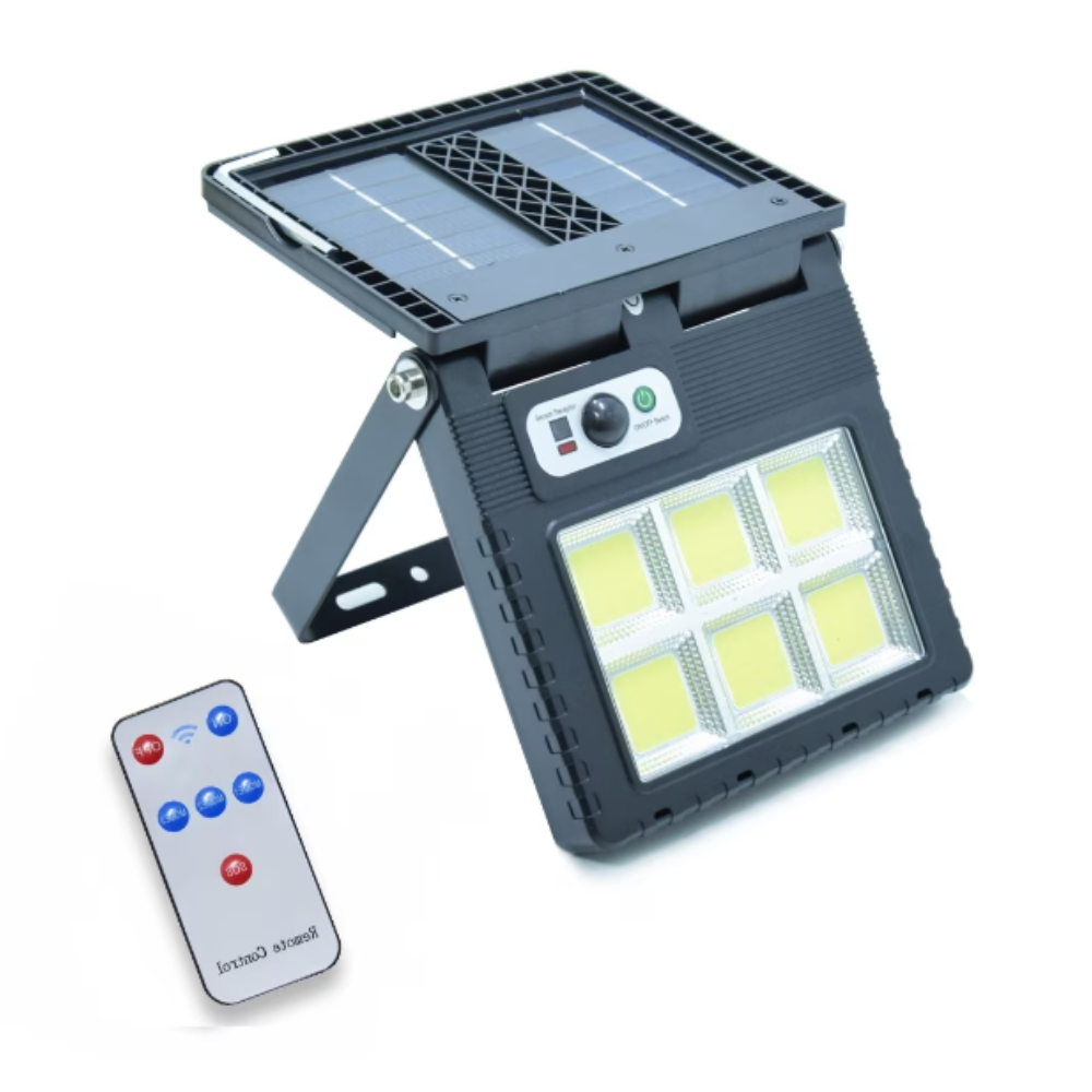 Falra rögzíthető, erős fényű, távirányítós napelemes fali lámpa