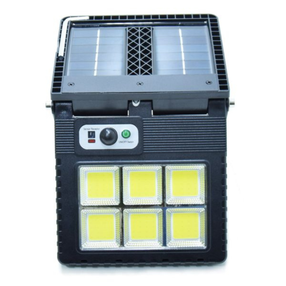 Falra rögzíthető, erős fényű, távirányítós napelemes fali lámpa