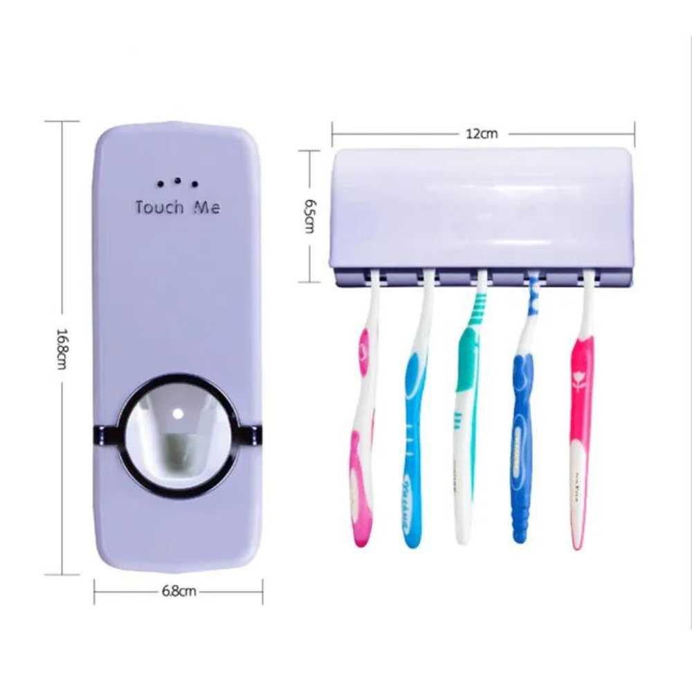 BrushHolder Érintésmentes fogkrém adagoló+fogkefe tartó