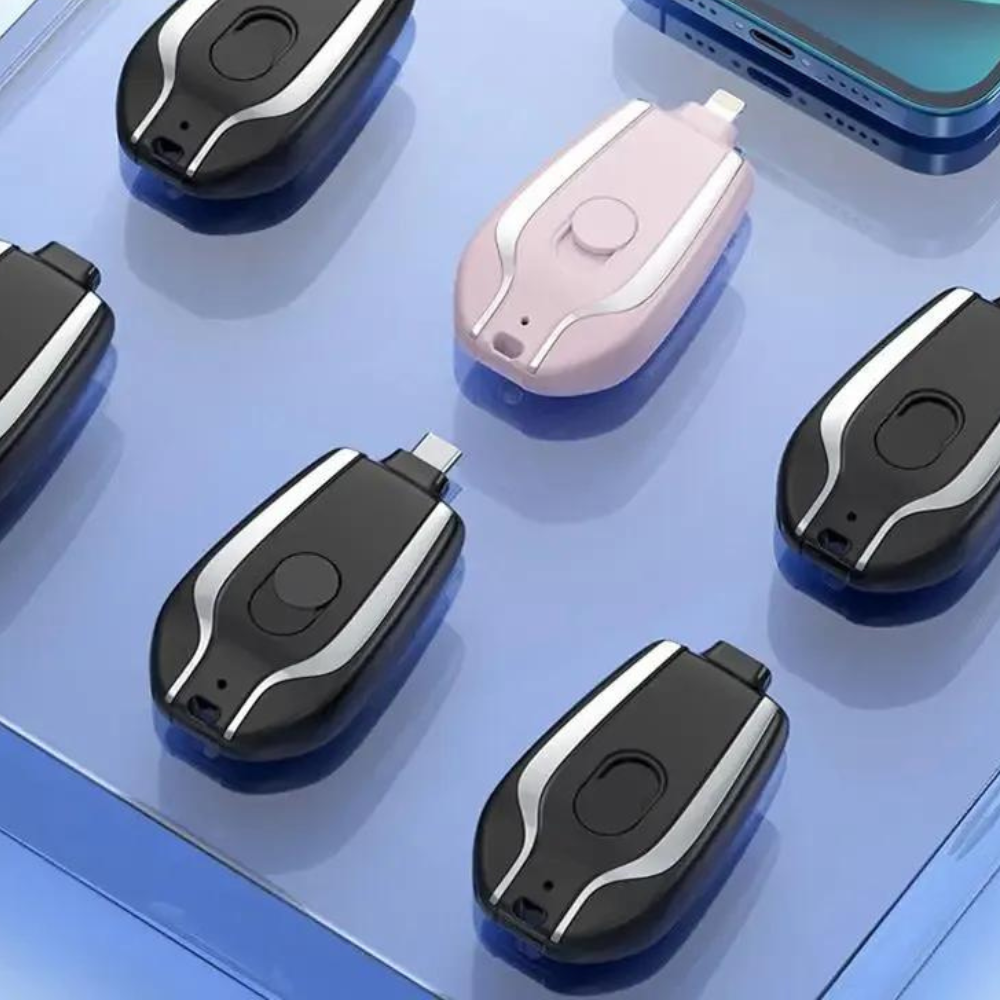 1500 mAh-s Hordozható Kulcstartós Töltő iPhone-hoz lightening csatlakozó – Kompakt és Praktikus Megoldás