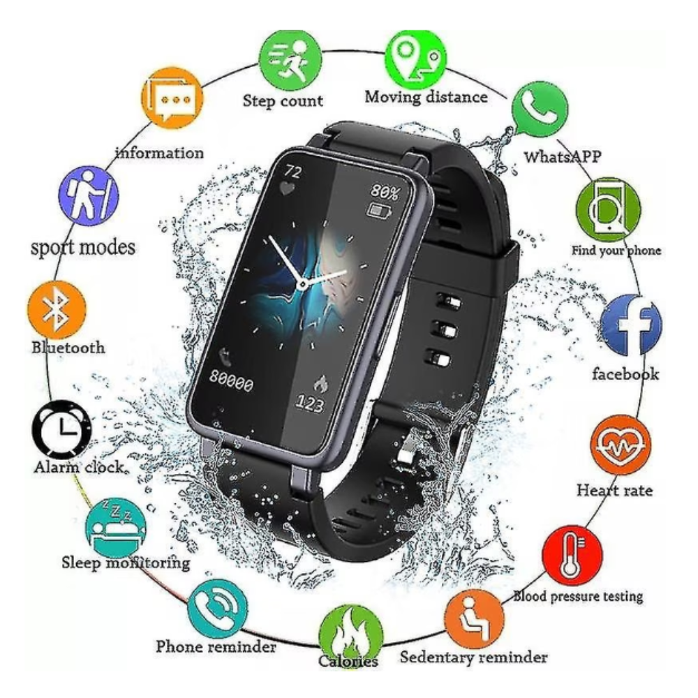 C2 Plus Okosóra - Fekete színben