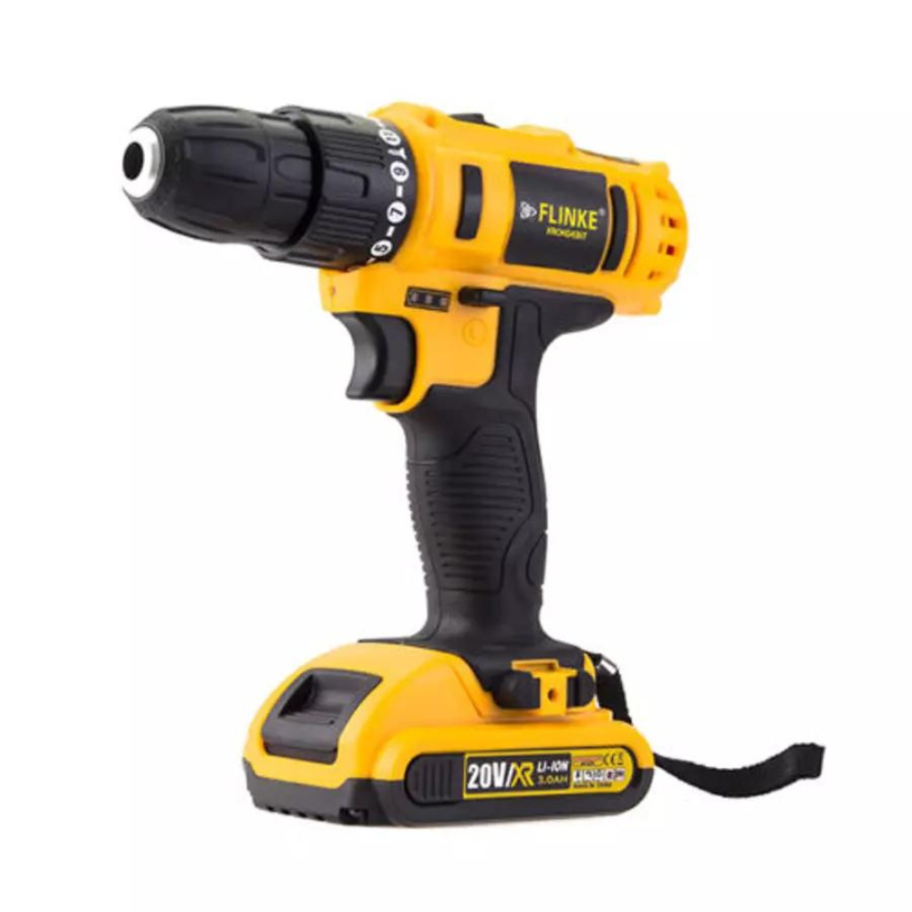 20V akkus csavarbehajtó fúró ütvefúró Fk-8012 2DB AKKUMULÁTORRAL