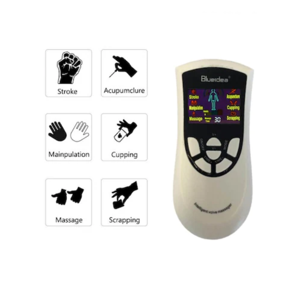 Blueidea elektrostimulációs masszázs elektródákkal, 4 ragasztópárnával