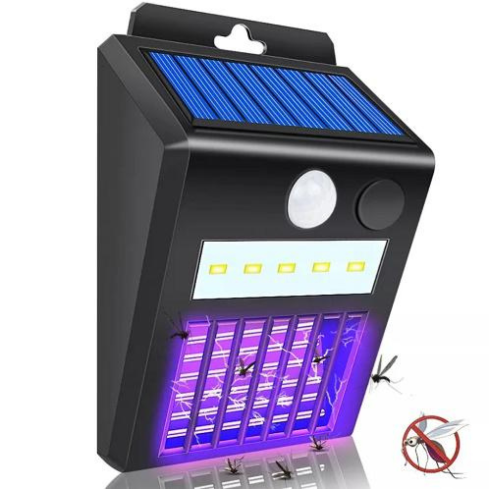 Napelemes rovarcsapda mozgásérzékelős LED lámpával