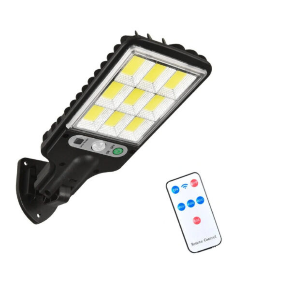 180W-s Fali LED Lámpa Távirányítóval, Napelemmel, Mozgásérzékelővel