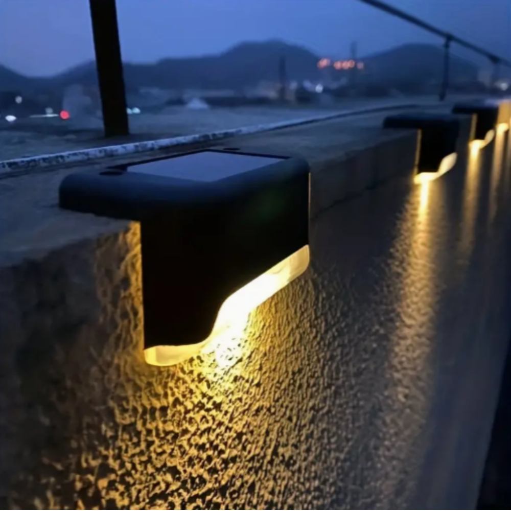 12 db Napelemes LED-es lépcsőfok-lámpa