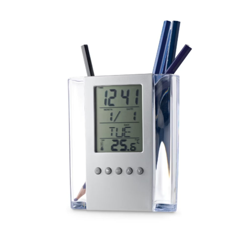 Heimer Asztali tolltartó és időjárás állomás