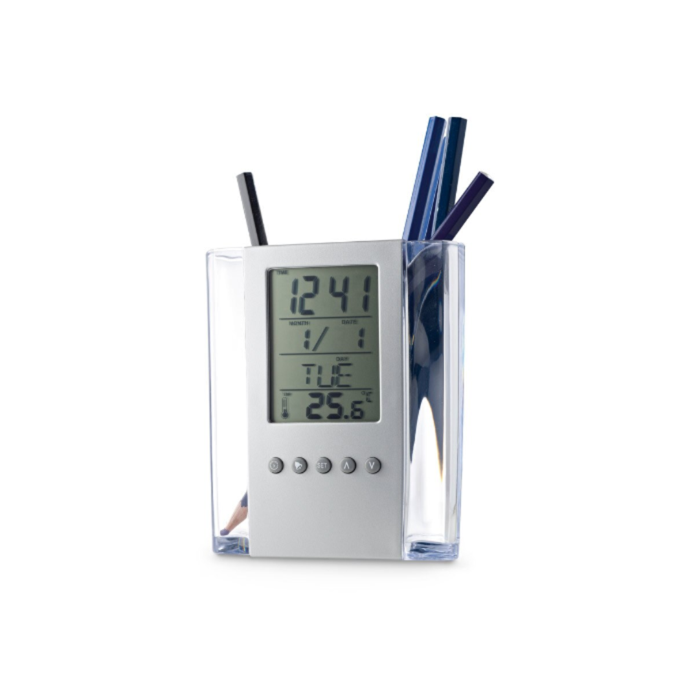 Heimer Asztali tolltartó és időjárás állomás