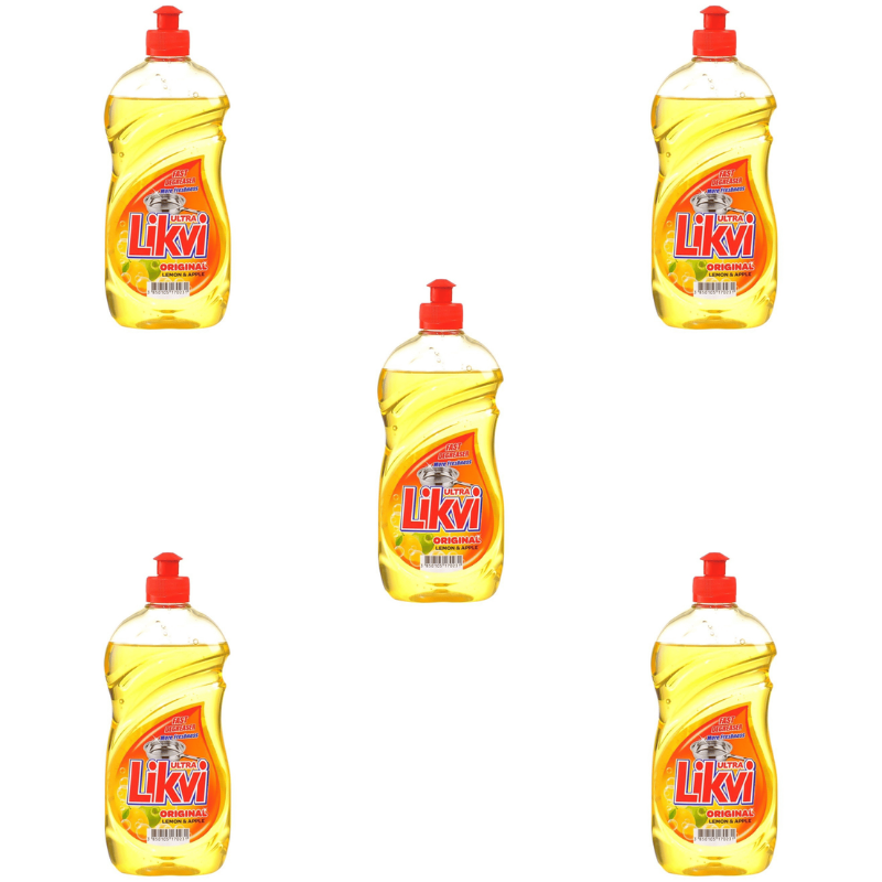 Likvi Ultra fresh mosogatószer citrom-alma 900ml 5db-os