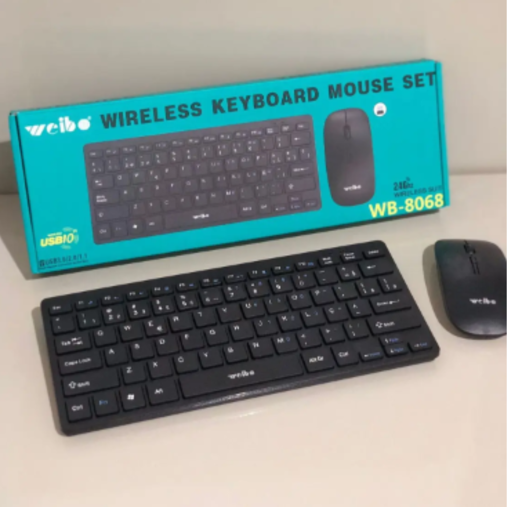 WB Vezeték nélküli billentyűzet egér szett 2,4Ghz
