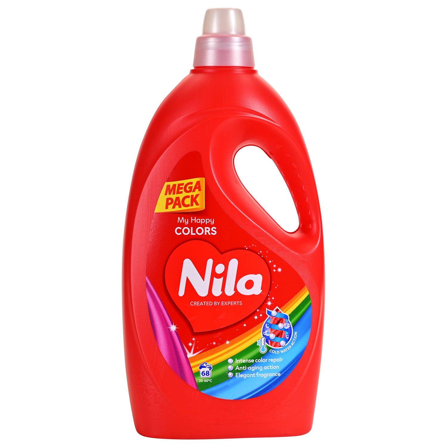 Nila My Happy Colors Mosógél Színes Ruhákhoz – Mega Pack, 68 Mosás