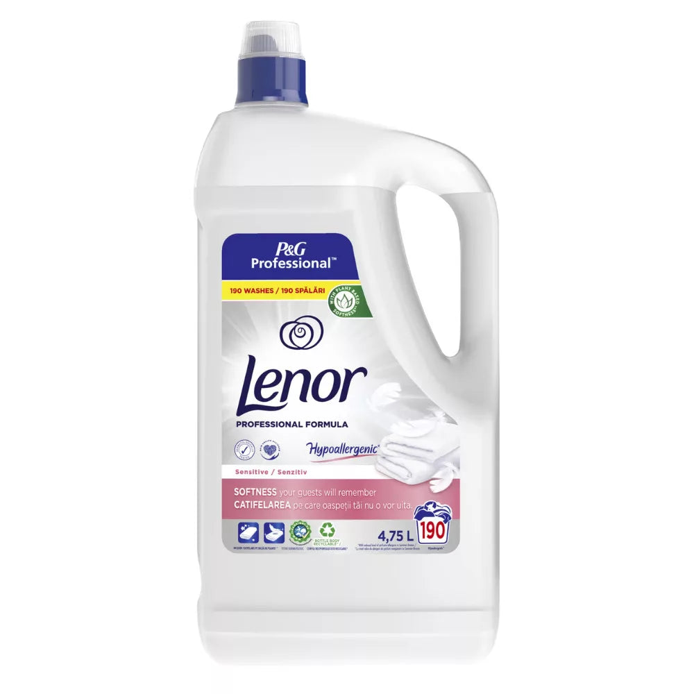 Lenor Professional Hypoallergén Öblítő – Érzékeny Bőrre, 5L – Kíméletes és Hosszantartó Frissesség