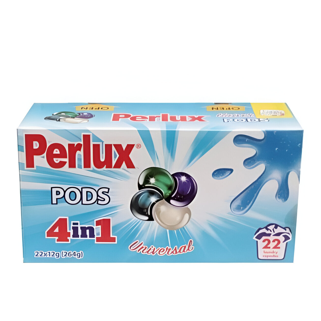 Perlux 4in1 Universal Mosókapszulák – Praktikus megoldás színes és fehér ruhákhoz (22 db)