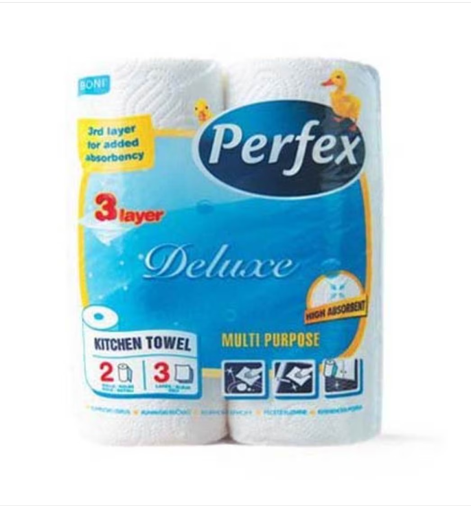 Papírtörlő, Perfex Deluxe Kitchen Boni, 2 réteg, 2 tekercs
