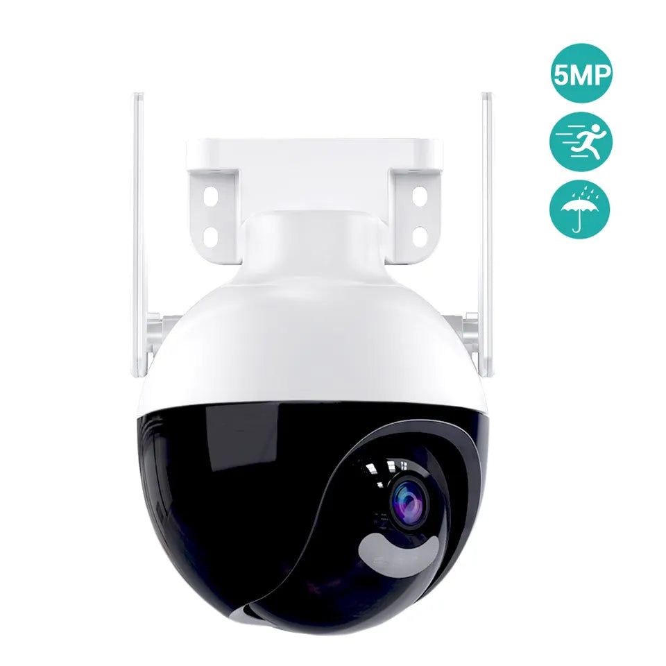 4K Ultra HD Wi-Fi IP Gömb Kamera – 360° panoráma, IP66, 5× optikai zoom, intelligens humán-detektor