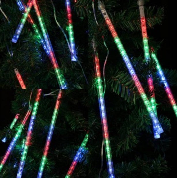 Kültéri Színes Meteor Fényfüzér Hideg Fehér