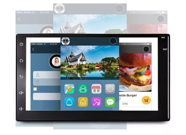 AlphaOne HD 212 Androidos 2 dines autó rádió,GPS el , magyar menüvel, Iso csatlakozóval