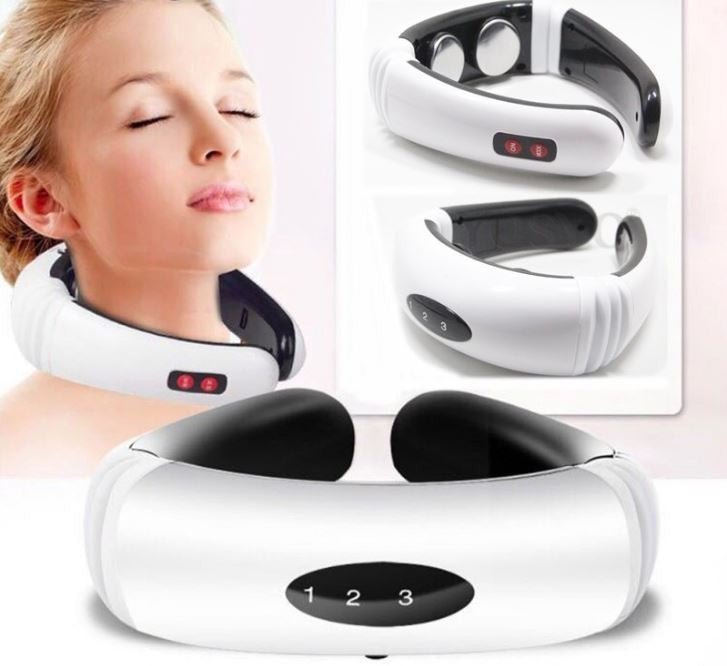 Hordozható nyakmasszírozó, a nyakfájás és a fáradtság enyhítésére